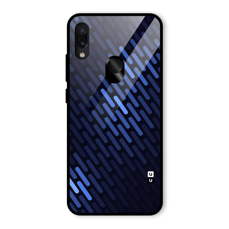 Pipe Shades Pattern Printed Glass Back Case for Redmi Note 7S