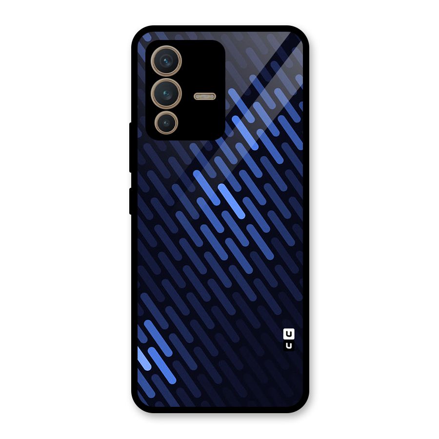 Pipe Shades Pattern Printed Glass Back Case for Vivo V23 5G