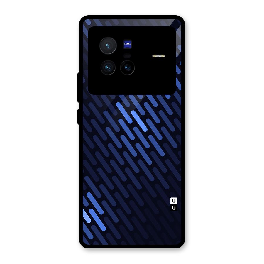 Pipe Shades Pattern Printed Glass Back Case for Vivo X80
