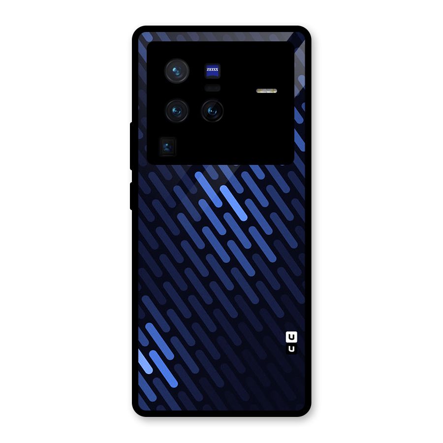 Pipe Shades Pattern Printed Glass Back Case for Vivo X80 Pro