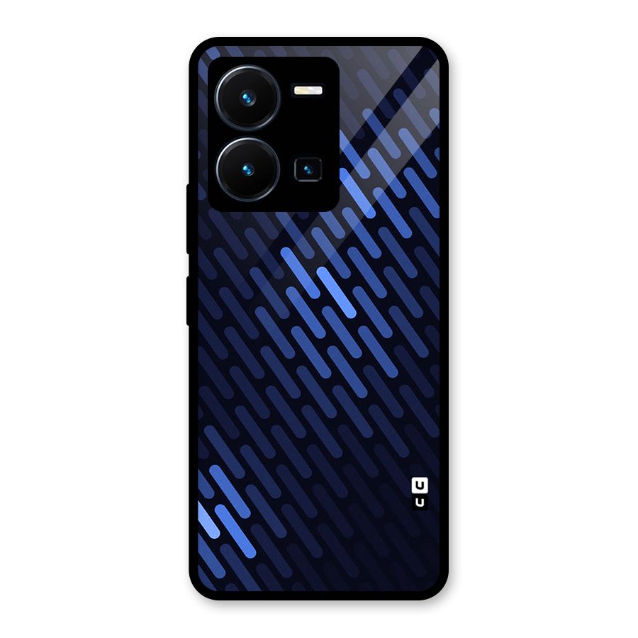 Pipe Shades Pattern Printed Glass Back Case for Vivo Y35