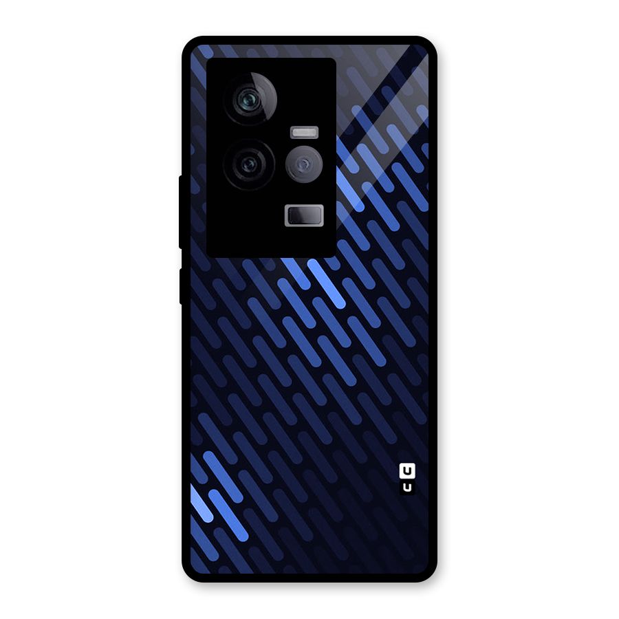 Pipe Shades Pattern Printed Glass Back Case for Vivo iQOO 11 5G