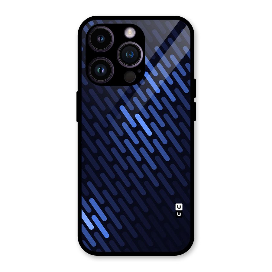 Pipe Shades Pattern Printed Glass Back Case for iPhone 14 Pro