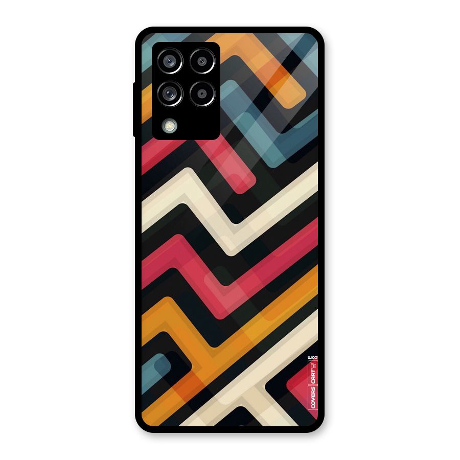 Pipelines Glass Back Case for Galaxy M53 5G