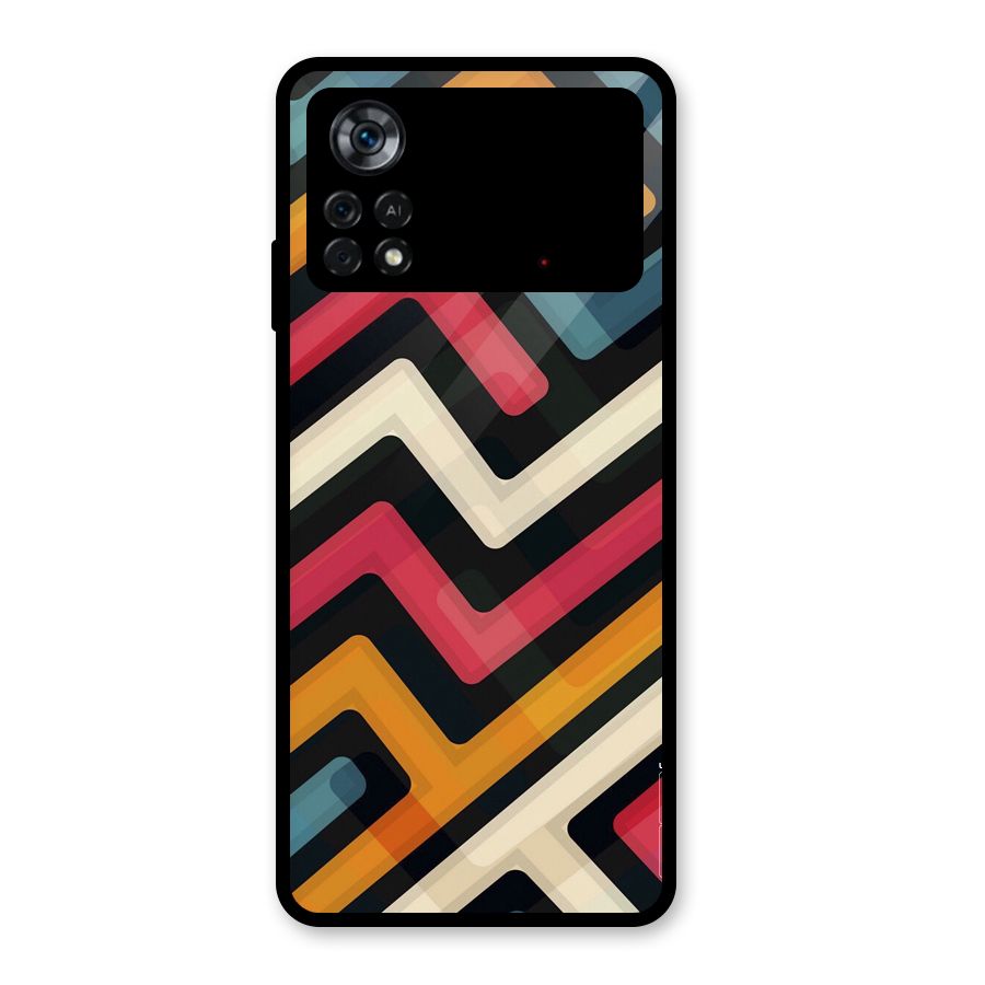 Pipelines Glass Back Case for Poco X4 Pro 5G