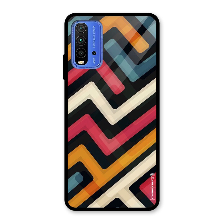 Pipelines Glass Back Case for Redmi 9 Power