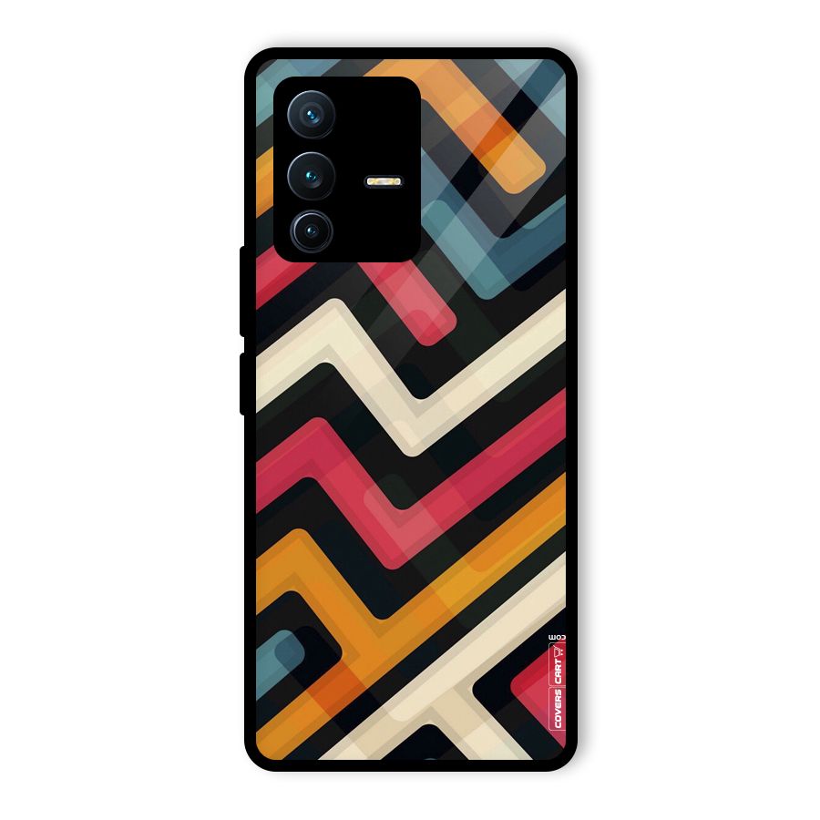 Pipelines Glass Back Case for Vivo V23 Pro