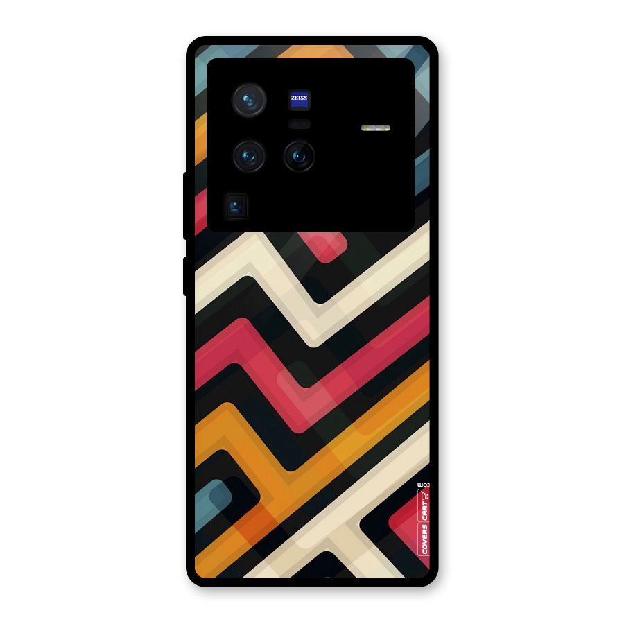 Pipelines Glass Back Case for Vivo X80 Pro