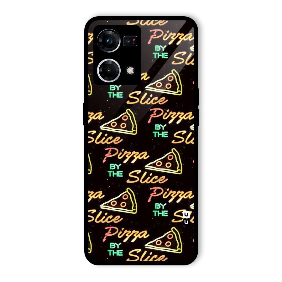 Pizza By Slice Glass Back Case for Oppo F21 Pro 4G