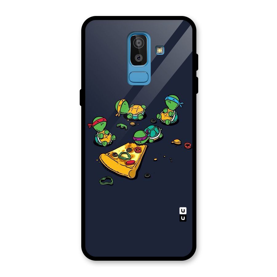 Pizza Overload Glass Back Case for Galaxy J8