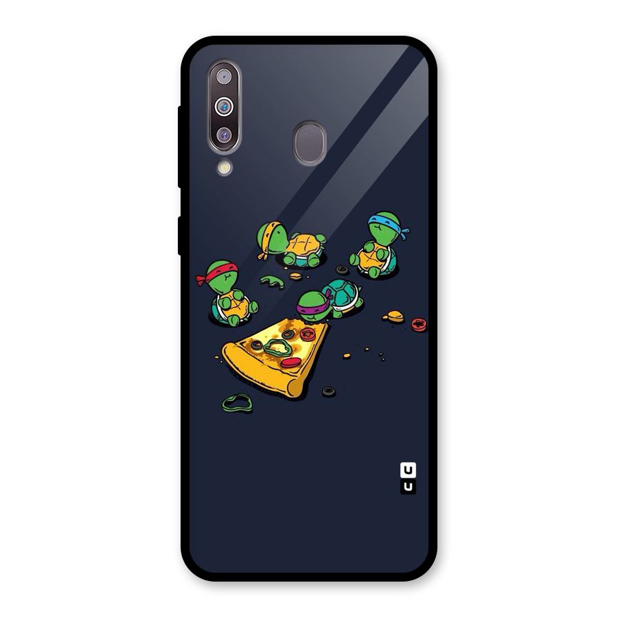 Pizza Overload Glass Back Case for Galaxy M30