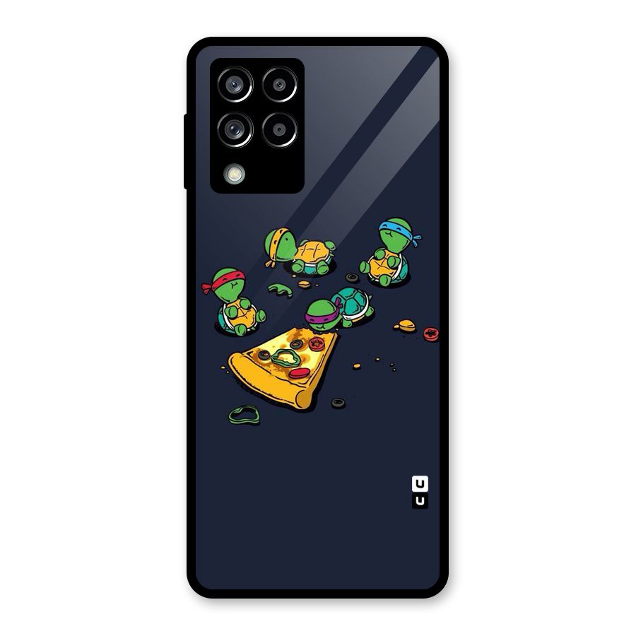 Pizza Overload Glass Back Case for Galaxy M53 5G