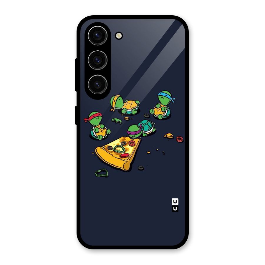 Pizza Overload Glass Back Case for Galaxy S23