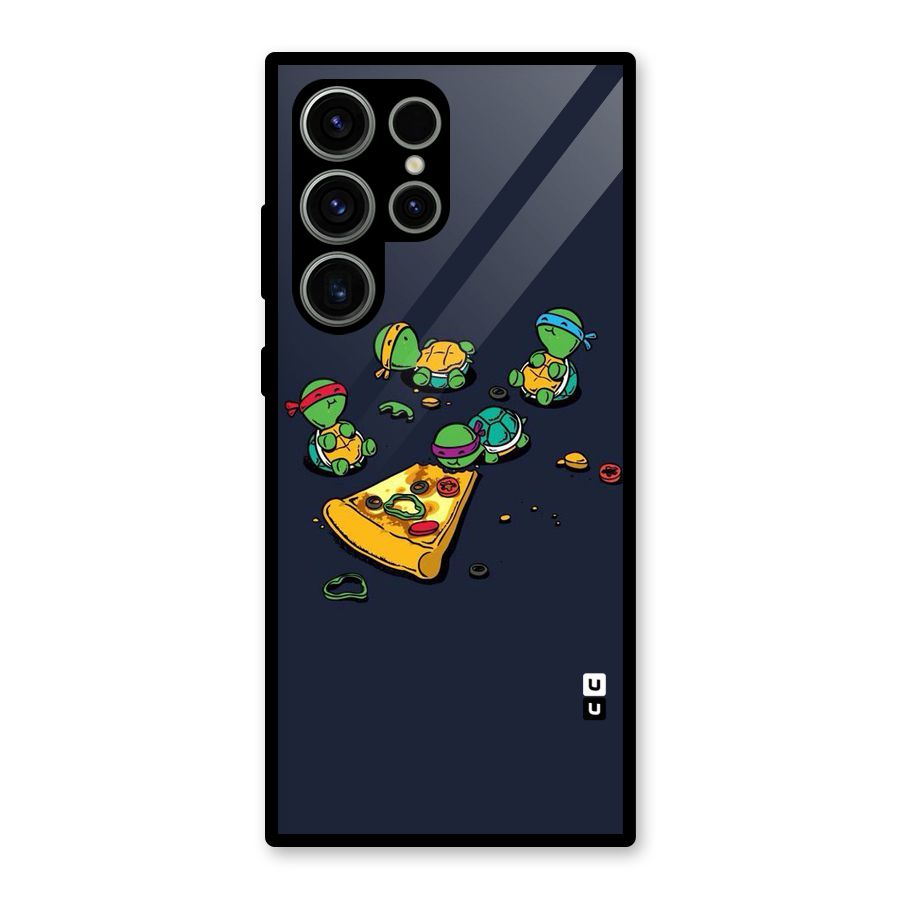 Pizza Overload Glass Back Case for Galaxy S23 Ultra