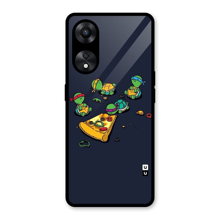 Pizza Overload Glass Back Case for Oppo A78