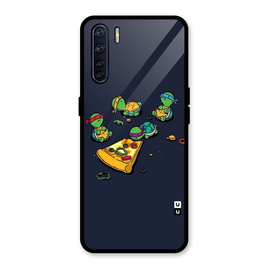 Pizza Overload Glass Back Case for Oppo F15