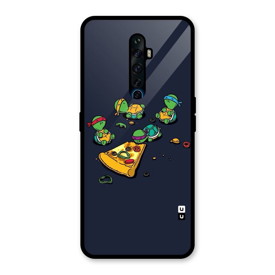 Pizza Overload Glass Back Case for Oppo Reno2 F