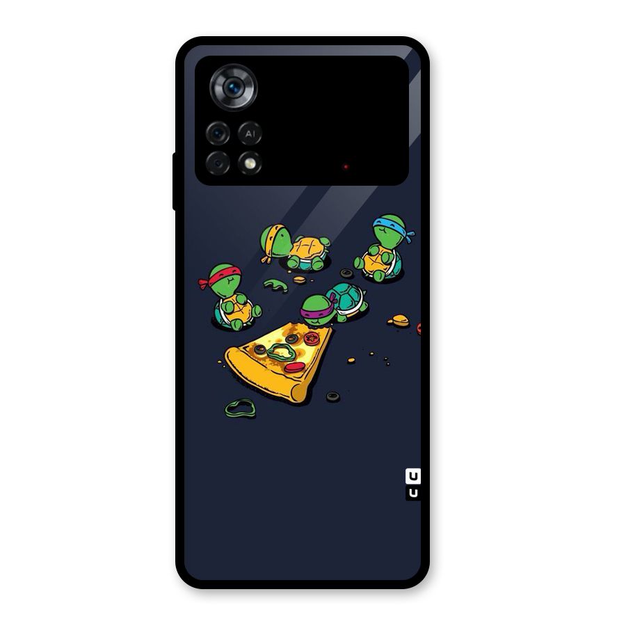 Pizza Overload Glass Back Case for Poco X4 Pro 5G