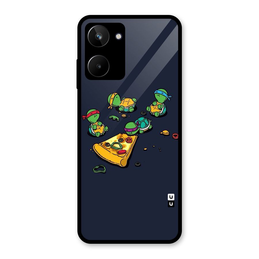 Pizza Overload Glass Back Case for Realme 10