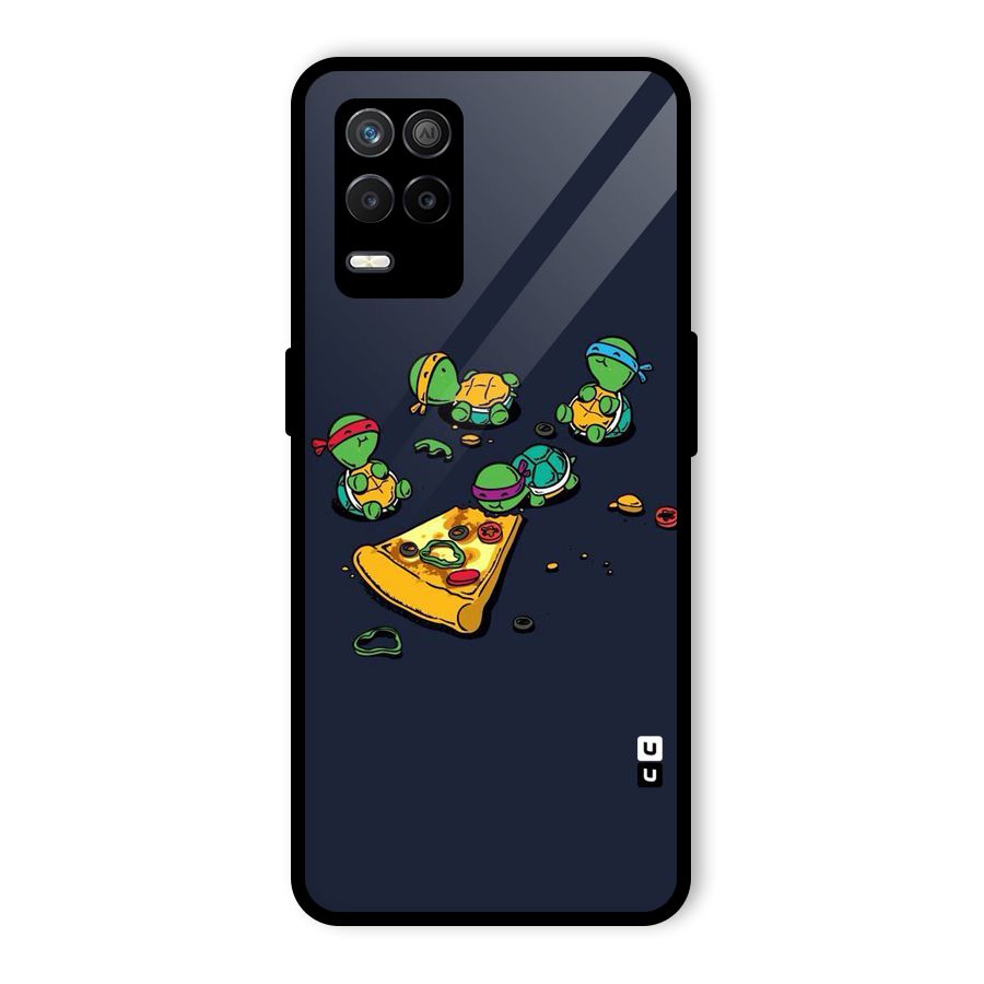 Pizza Overload Glass Back Case for Realme 8 5G