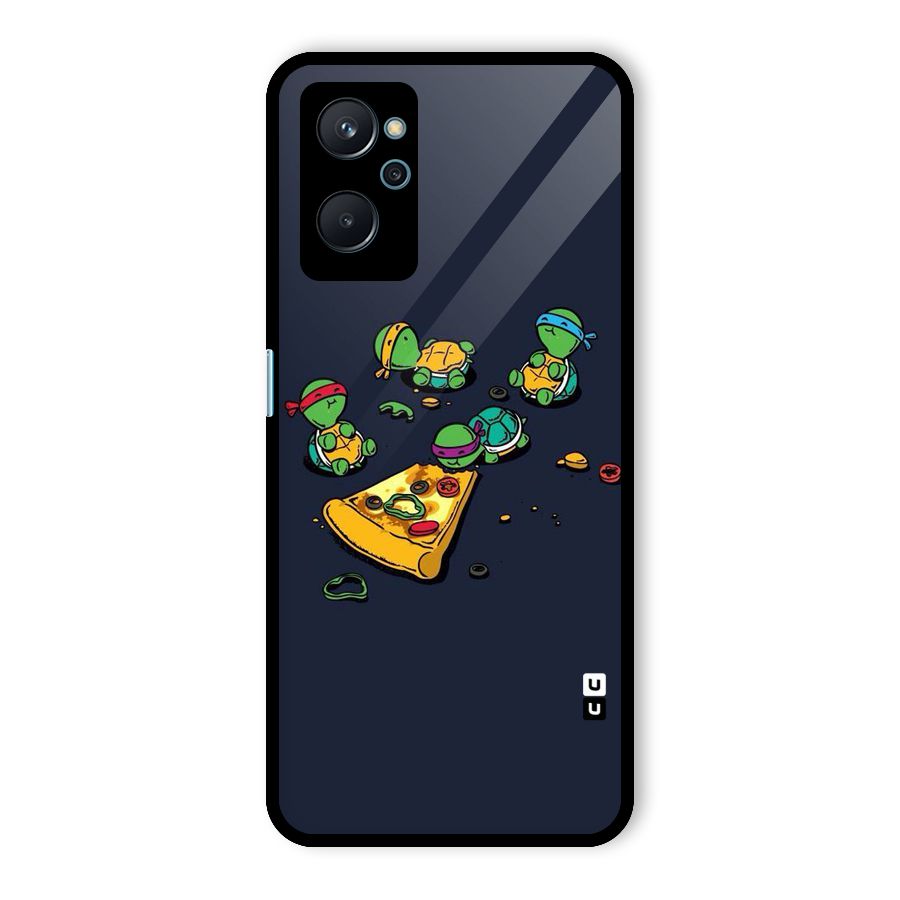 Pizza Overload Glass Back Case for Realme 9i
