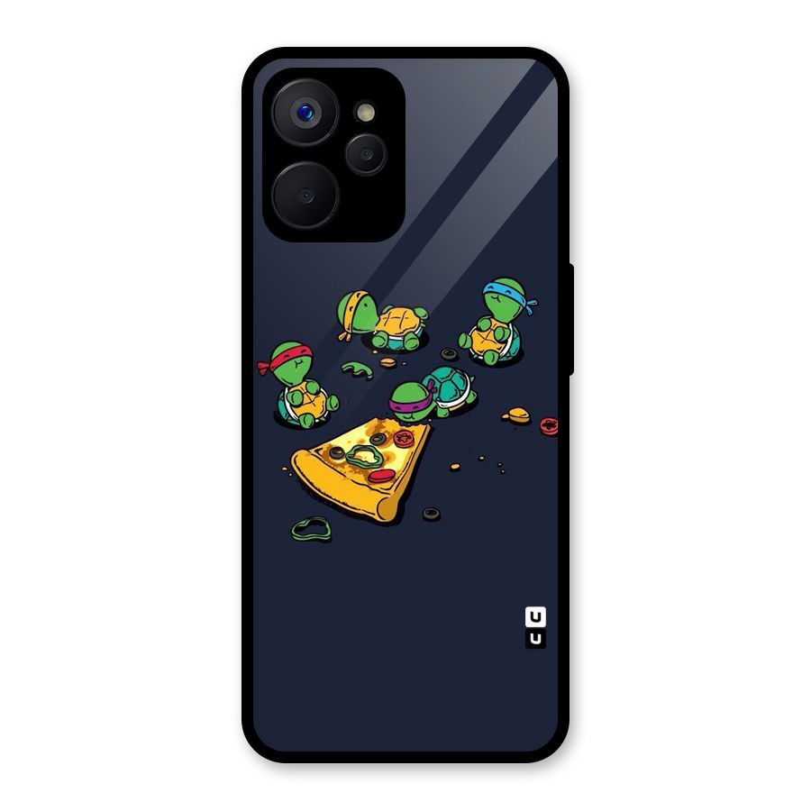 Pizza Overload Glass Back Case for Realme 9i 5G