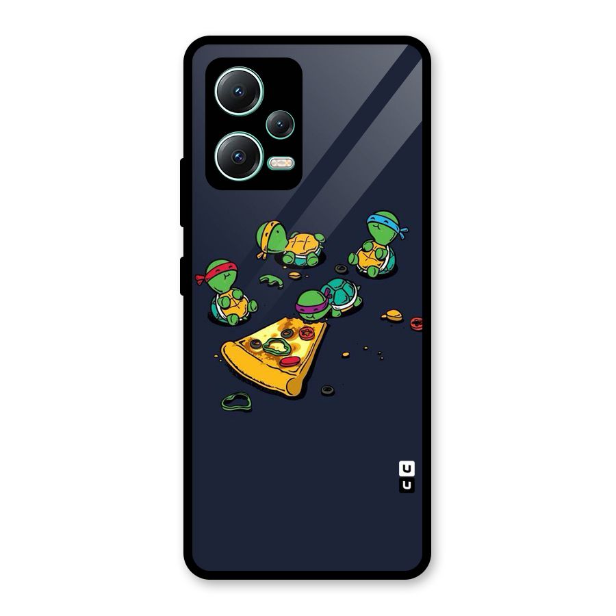Pizza Overload Glass Back Case for Redmi Note 12 5G