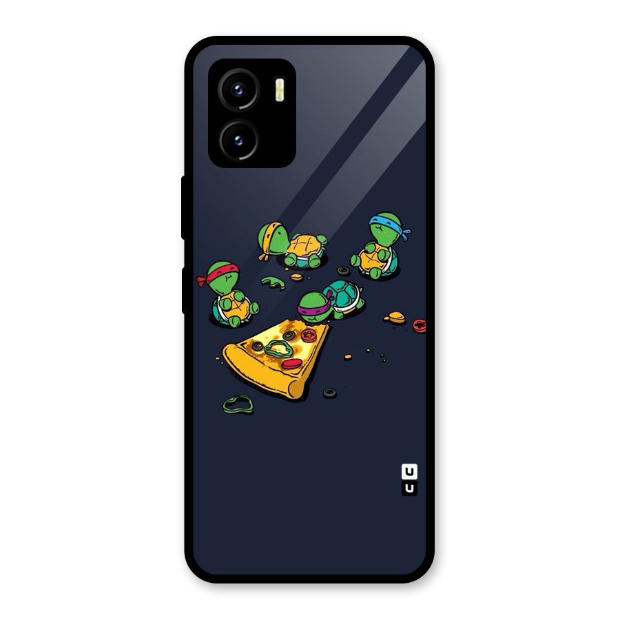 Pizza Overload Glass Back Case for Vivo Y15s