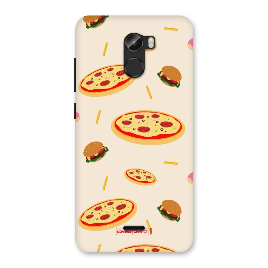 Pizza and Burger Love Back Case for Gionee X1