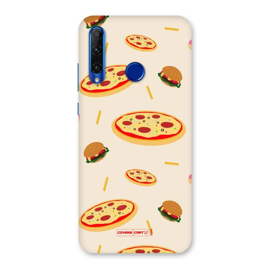 Pizza and Burger Love Back Case for Honor 20i