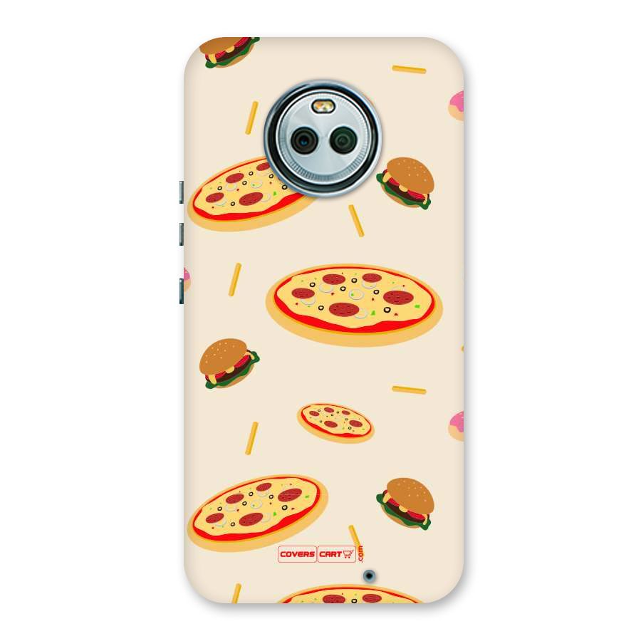 Pizza and Burger Love Back Case for Moto X4
