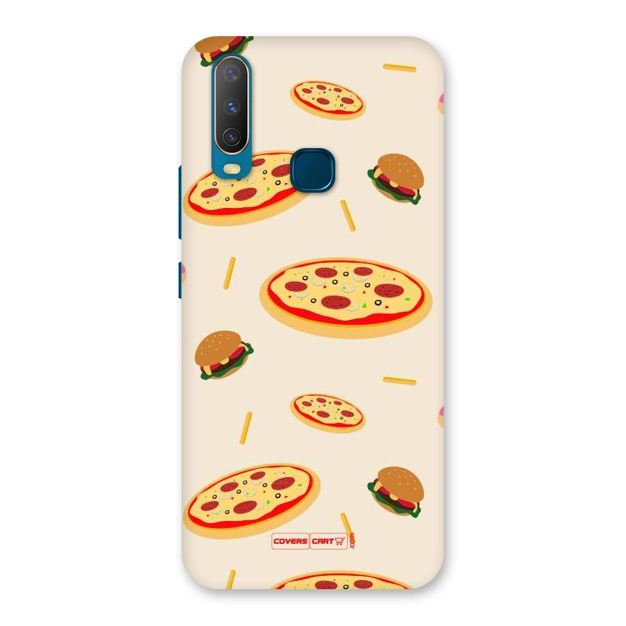 Pizza and Burger Love Back Case for Vivo Y12