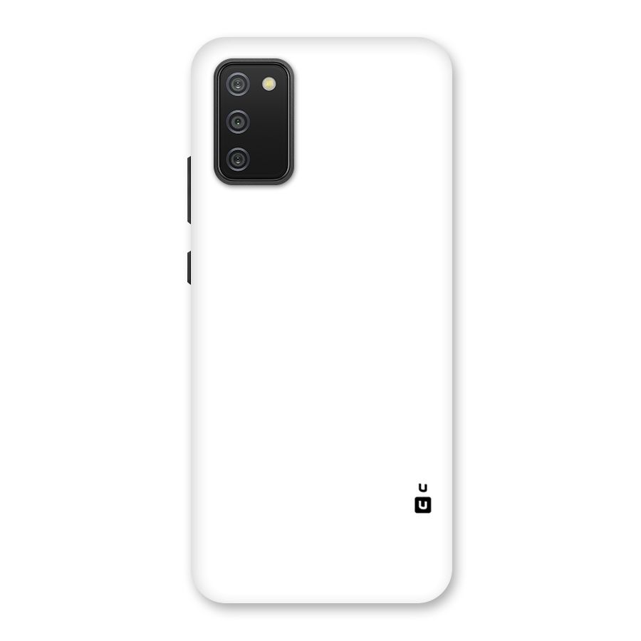 Plain White Back Case for Galaxy M02s