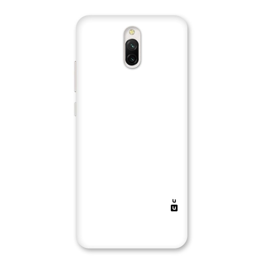 Plain White Back Case for Redmi 8A Dual