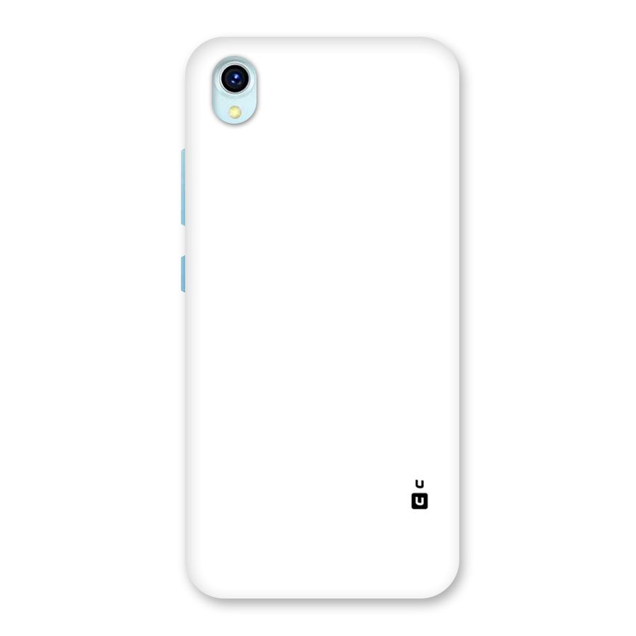 Plain White Back Case for Vivo Y1s