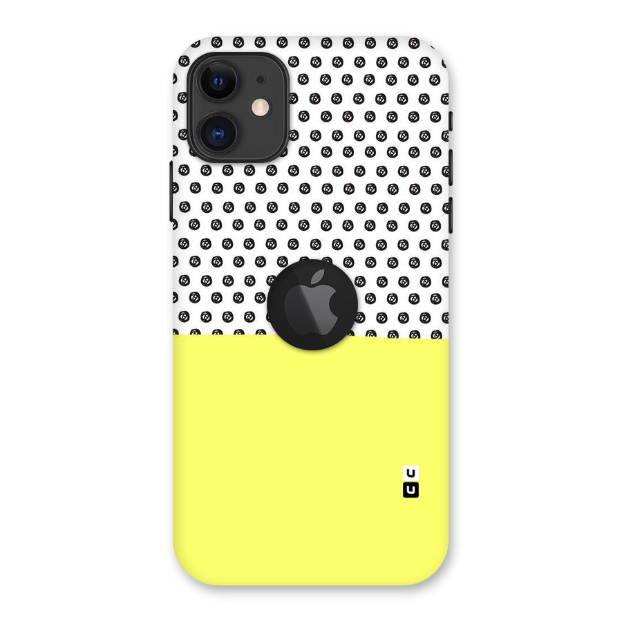 Plain and Pattern Back Case for iPhone 11 Logo Cut