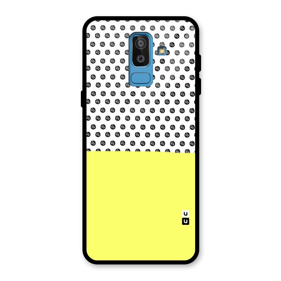 Plain and Pattern Glass Back Case for Galaxy J8