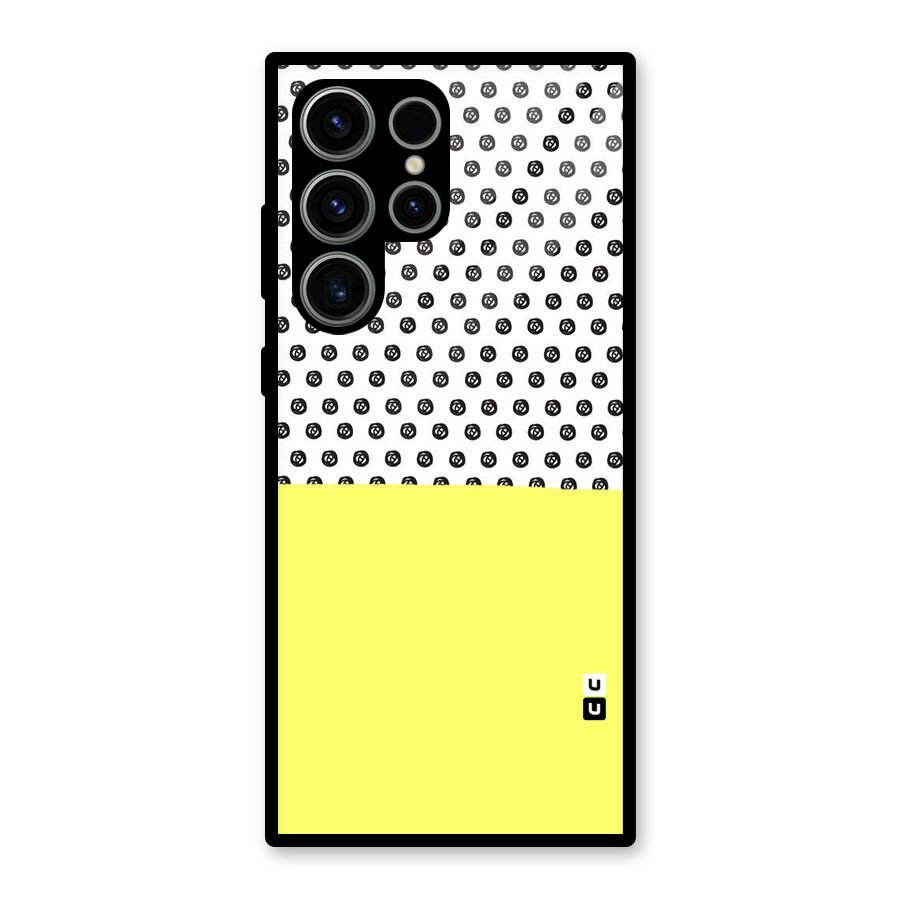 Plain and Pattern Glass Back Case for Galaxy S23 Ultra