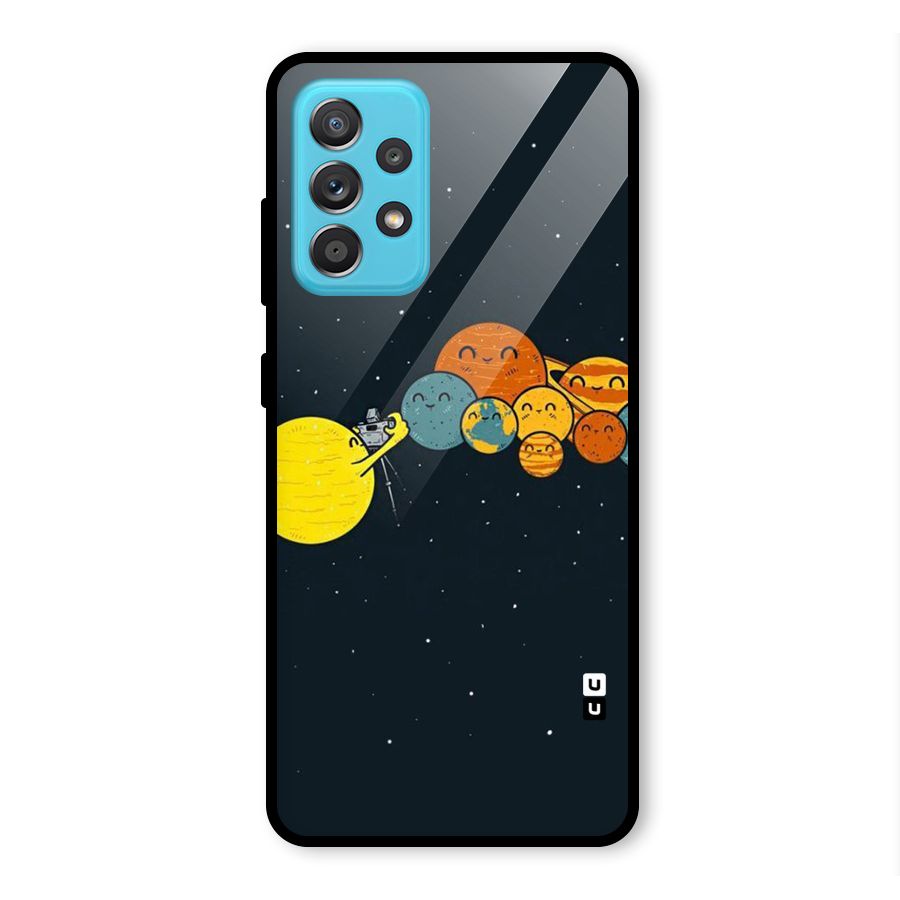 Planet Family Glass Back Case for Galaxy A52