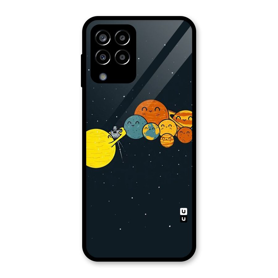 Planet Family Glass Back Case for Galaxy M33