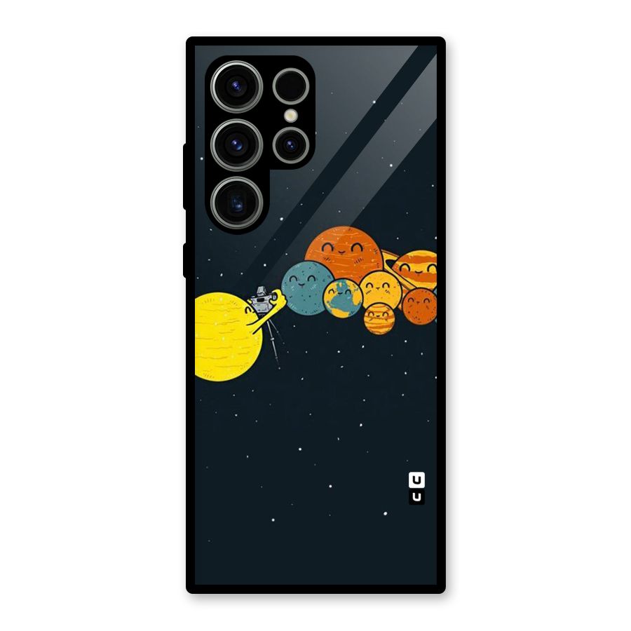 Planet Family Glass Back Case for Galaxy S23 Ultra