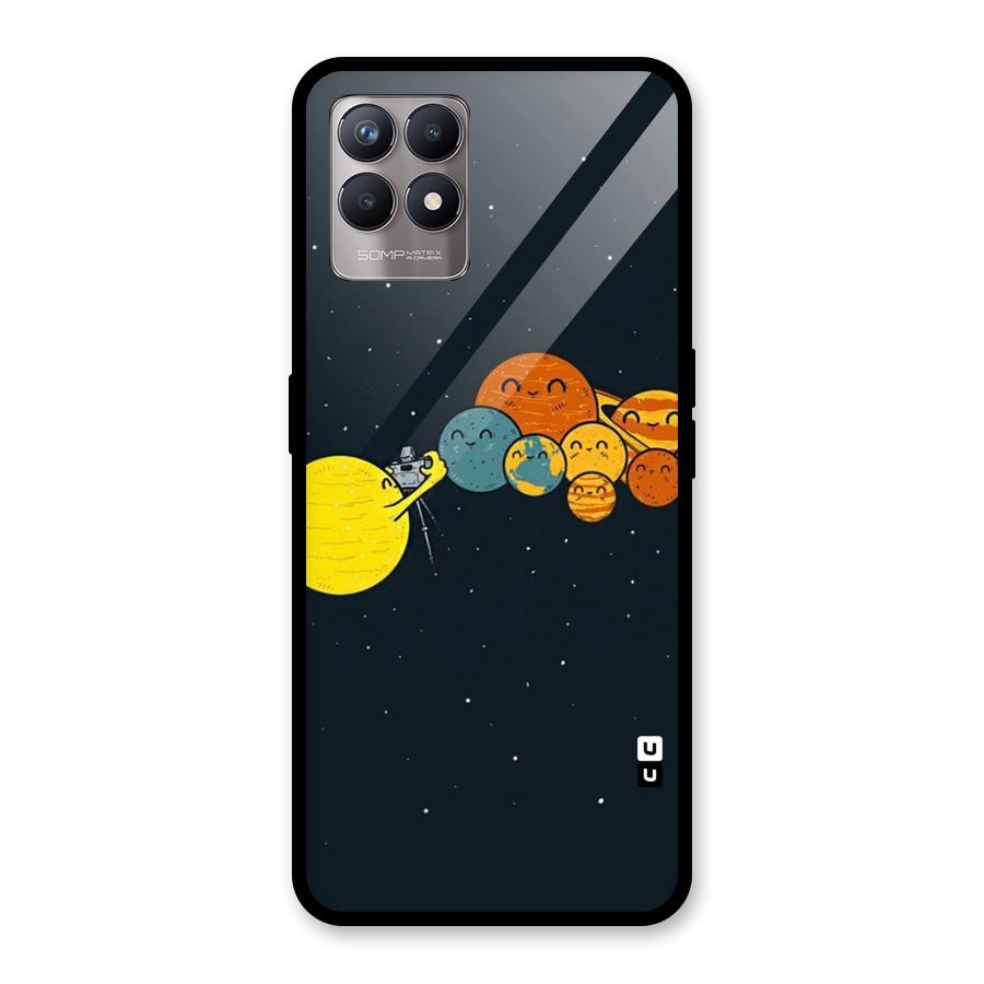 Planet Family Glass Back Case for Realme Narzo 50