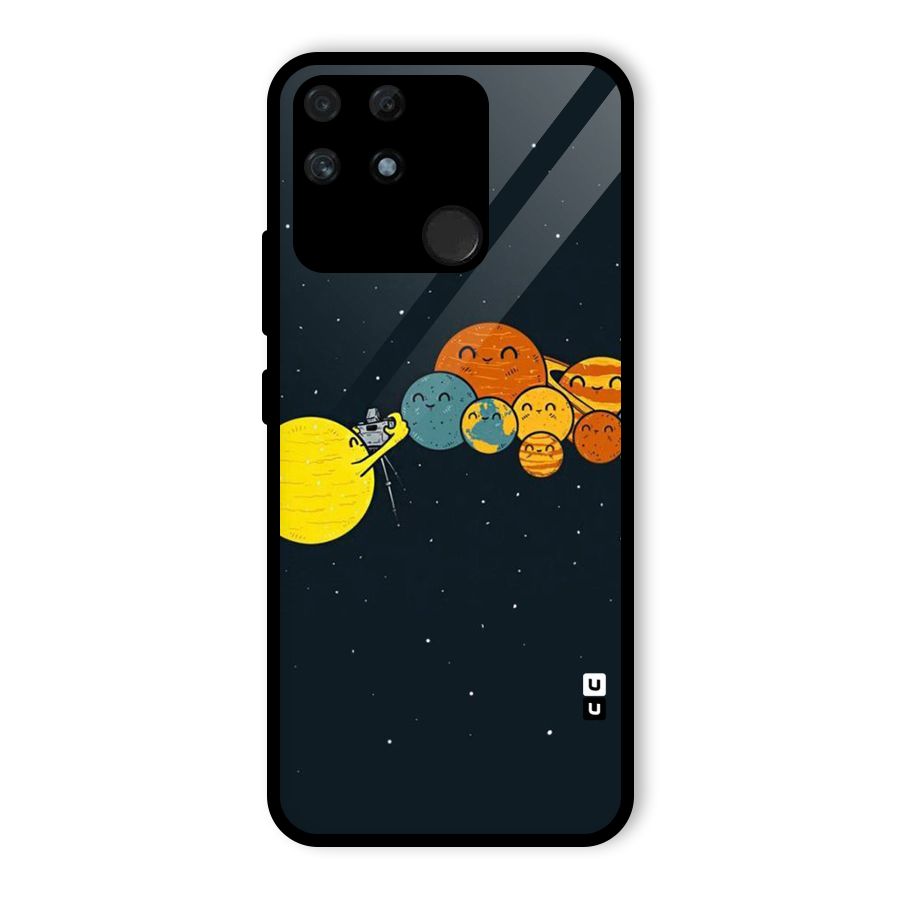 Planet Family Glass Back Case for Realme Narzo 50A