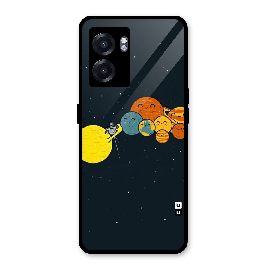 Planet Family Glass Back Case for Realme Narzo 50 5G