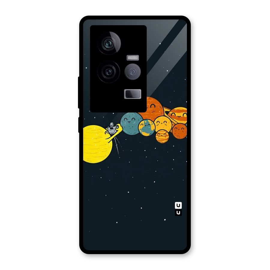 Planet Family Glass Back Case for Vivo iQOO 11 5G