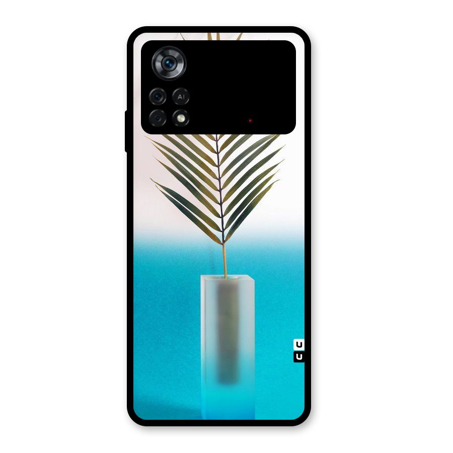 Plant Home Art Glass Back Case for Poco X4 Pro 5G