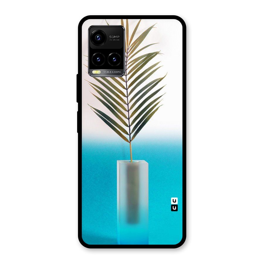 Plant Home Art Glass Back Case for Vivo Y21A