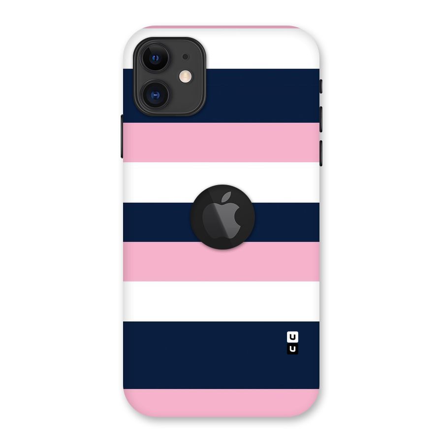 Play In Pastels Back Case for iPhone 11 Logo Cut