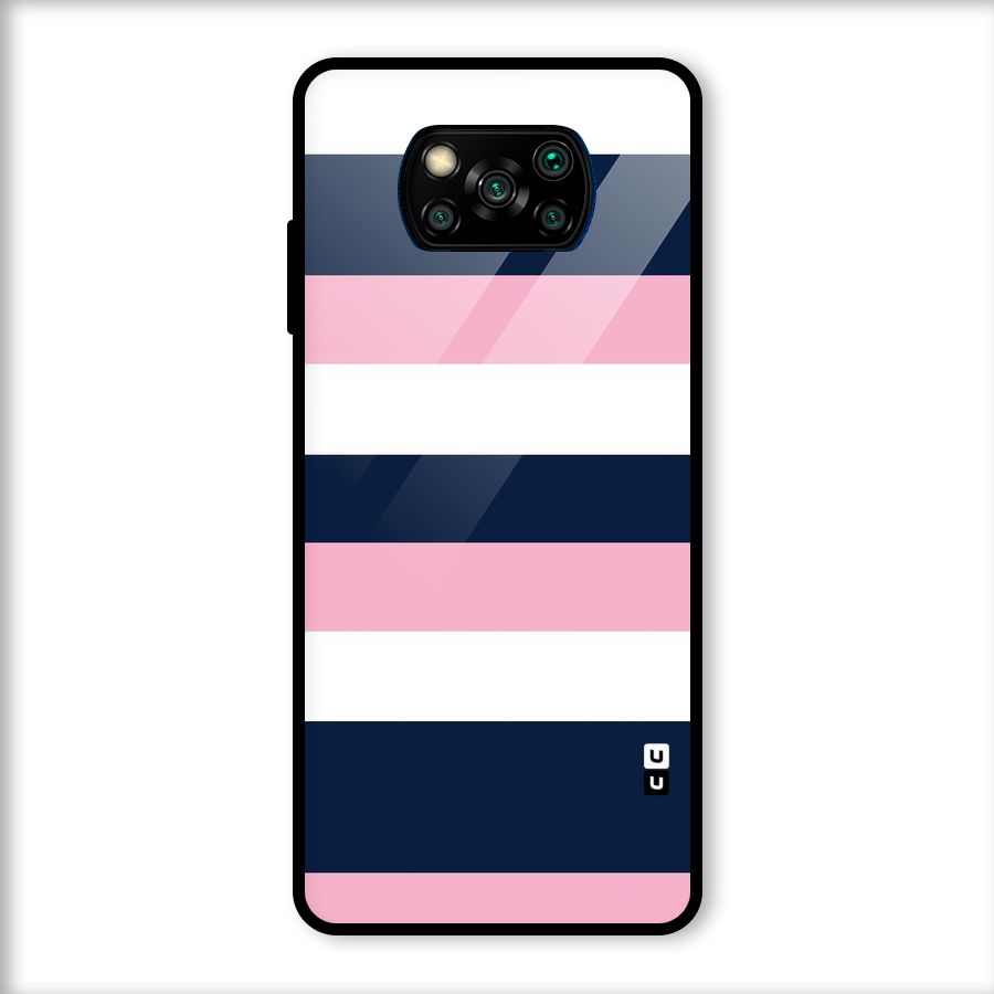 Play In Pastels Glass Back Case for Poco X3