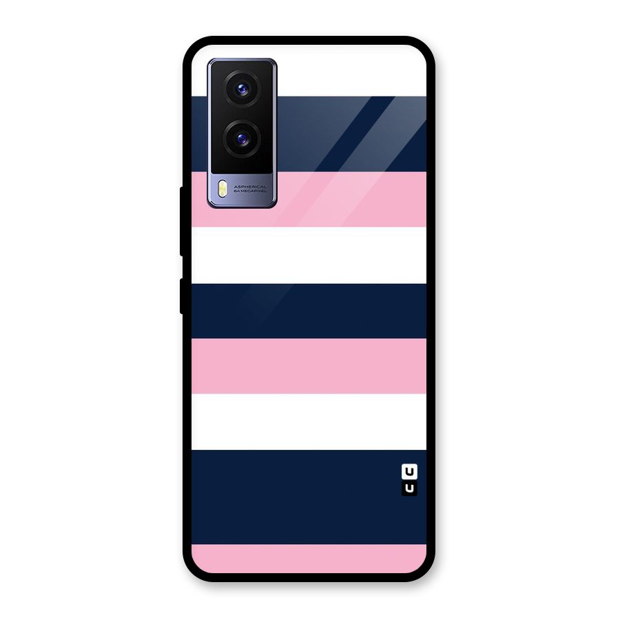 Play In Pastels Glass Back Case for Vivo V21e 5G